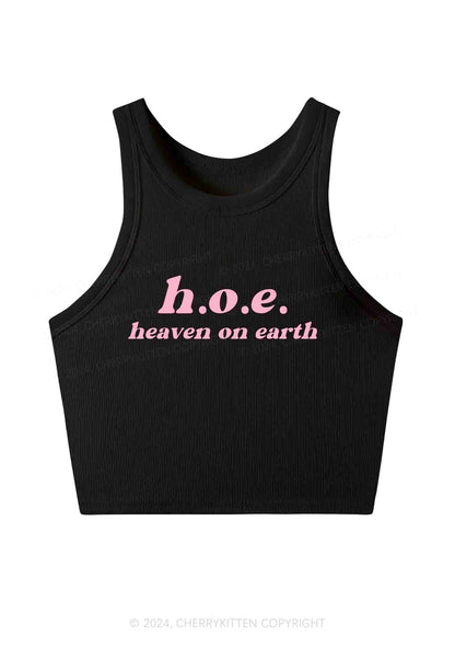 Heaven On Earth Y2K Crop Tank Top Cherrykitten