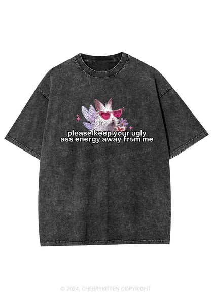 Please Keep Away From Me Y2K Washed Tee Cherrykitten