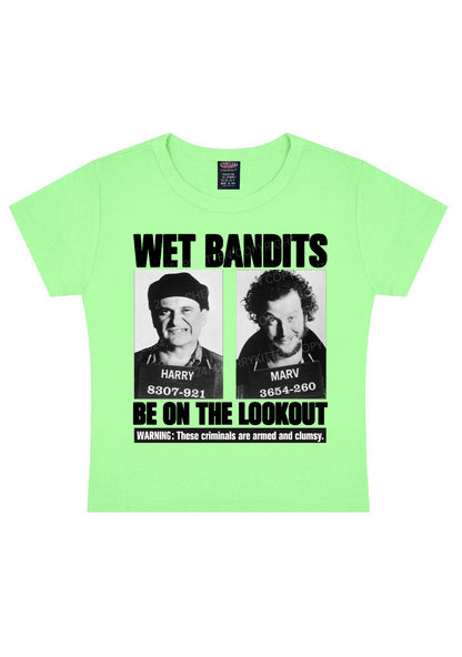 Christmas Wet Bandits Y2K Baby Tee Cherrykitten