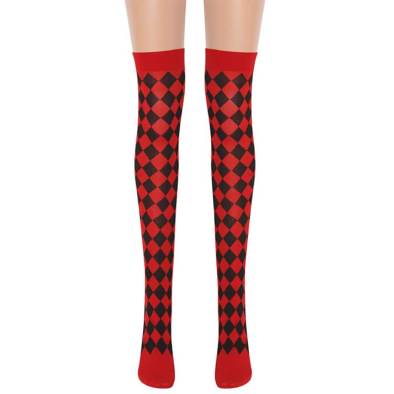 Halloween Red Y2K Print Stockings