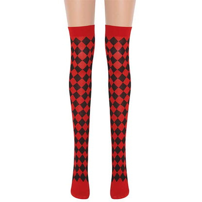 Halloween Red Y2K Print Stockings