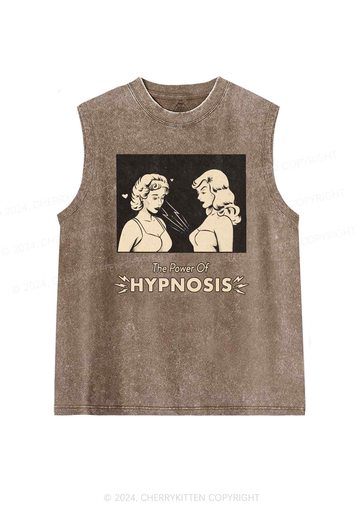 Hypnosis Power Y2K Washed Tank Cherrykitten