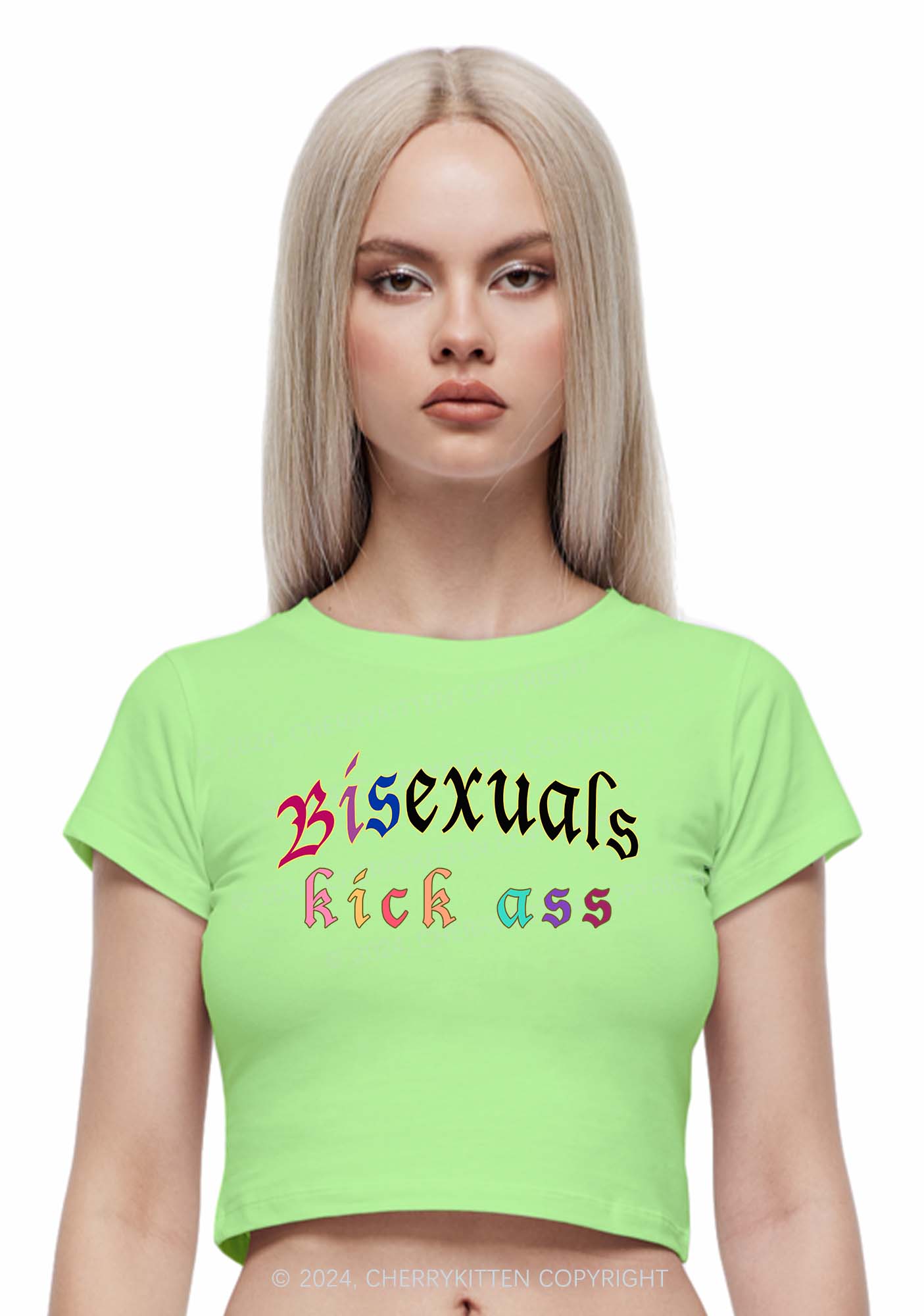 Bisexuals Kick Axx Y2K Baby Tee Cherrykitten