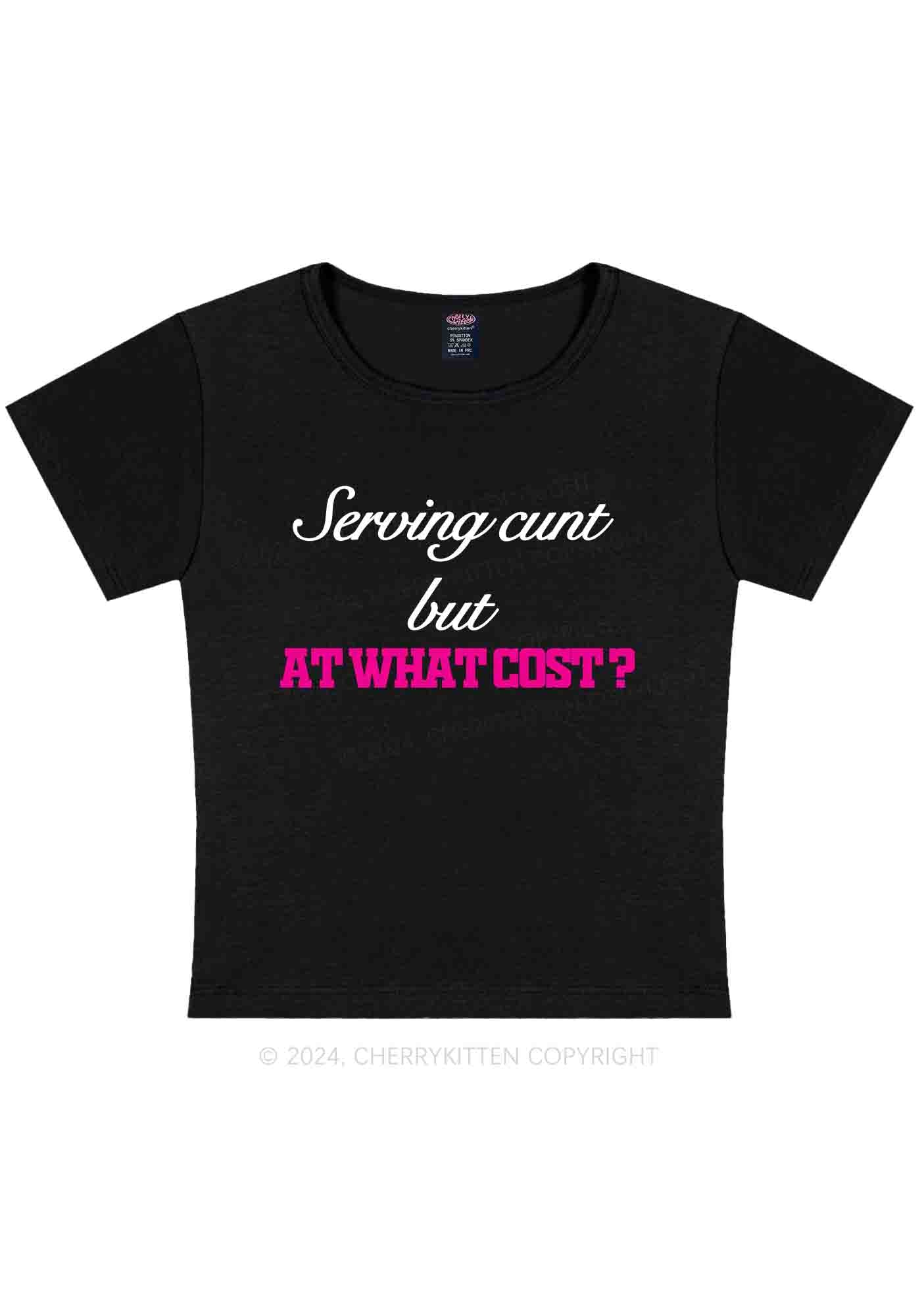 Curvy At What Cost Y2K Baby Tee Cherrykitten