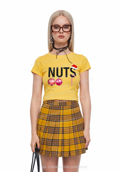 Christmas Nuts Y2K Baby Tee Cherrykitten