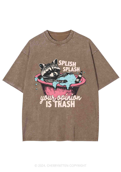 Raccoons Trash Opinion Y2K Washed Tee Cherrykitten