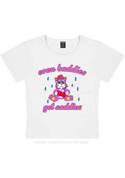 Baddies Got Saddies Cat Y2K Baby Tee Cherrykitten