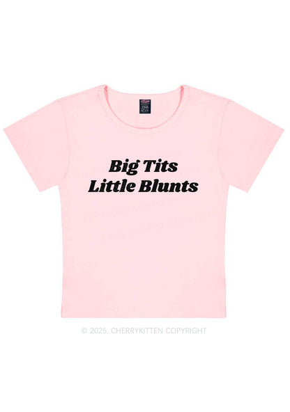 Big Txts Little Blunts Y2K Baby Tee Cherrykitten