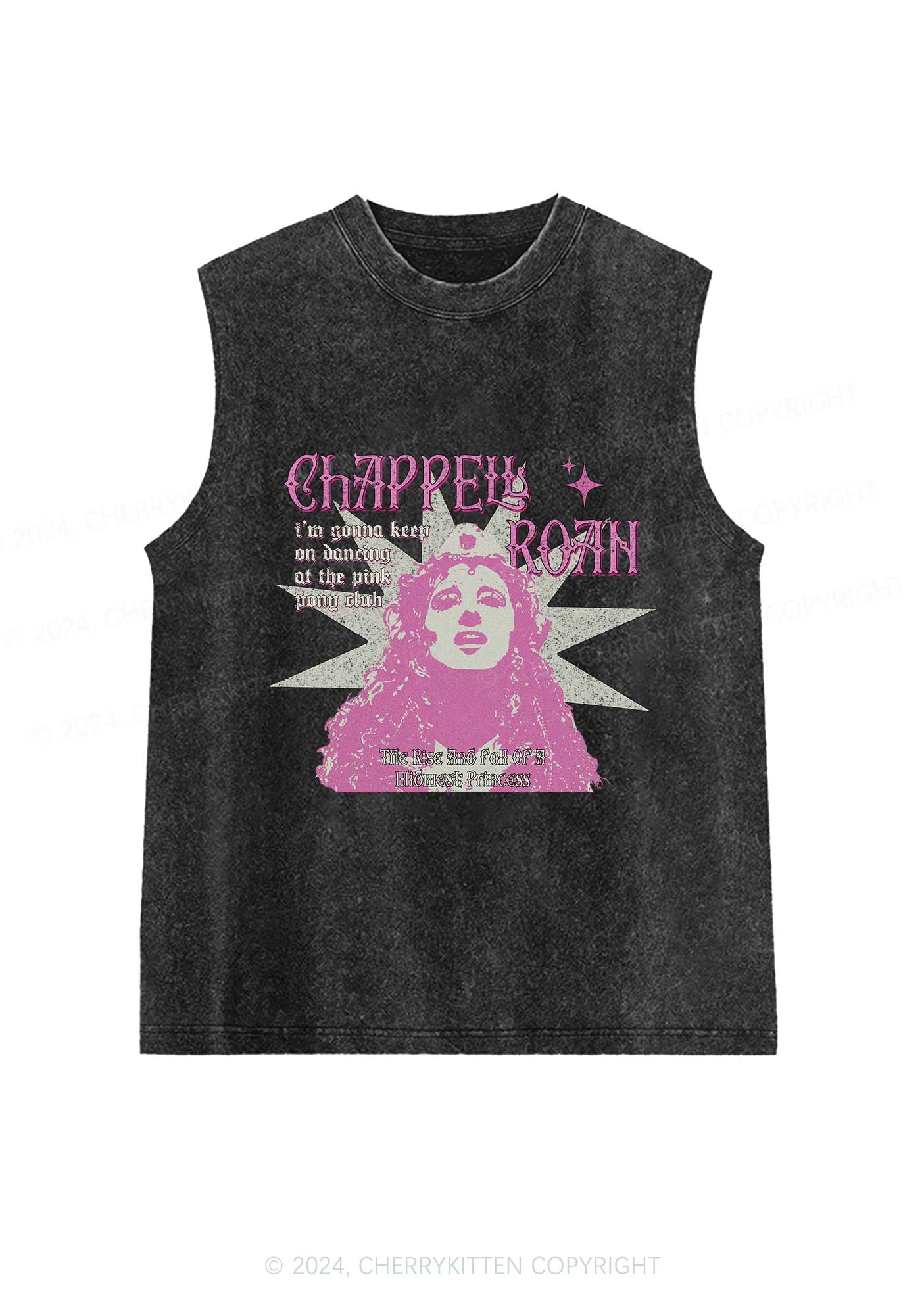 Keep On Dancing Y2K Washed Tank Cherrykitten