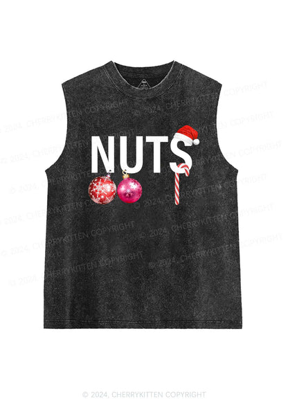 Christmas Nuts Y2K Washed Tank Cherrykitten