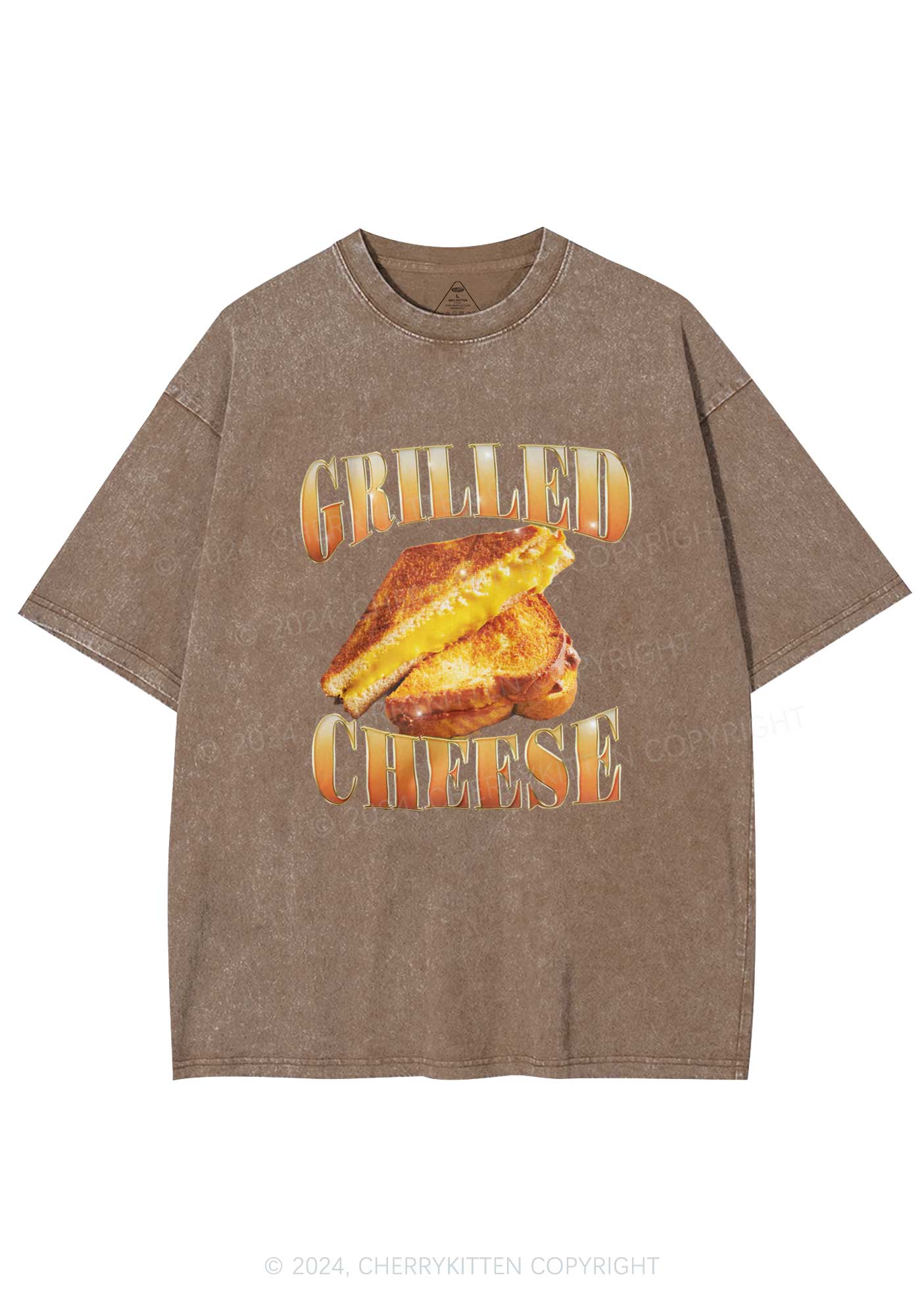 Grilled Cheese Y2K Washed Tee Cherrykitten