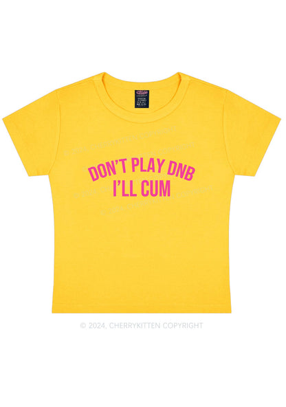 Don't Play DNB Y2K Baby Tee Cherrykitten