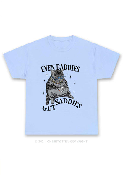 Even Baddies Get Saddies Y2K Chunky Shirt Cherrykitten