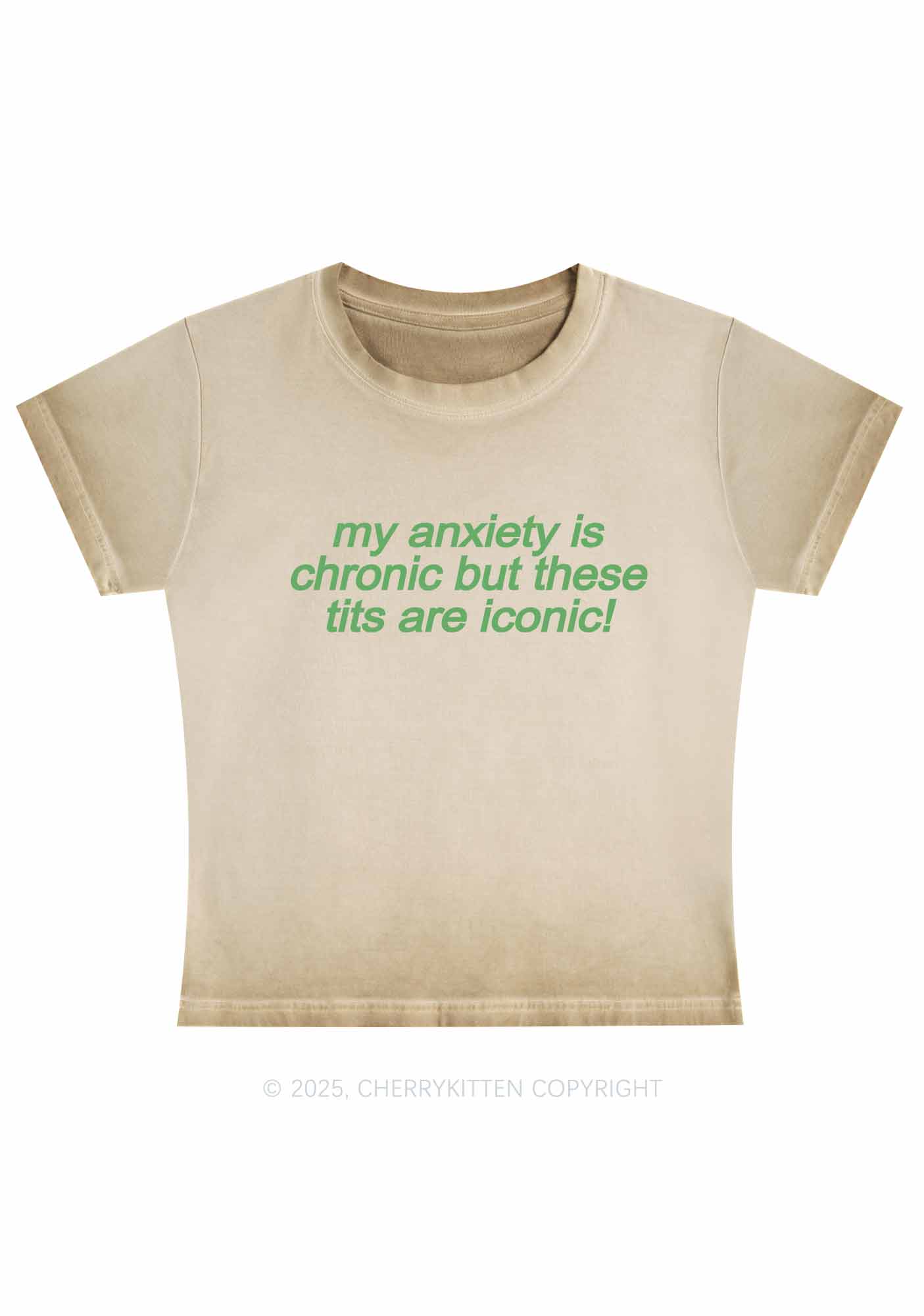 My Anxiety Is Chronic Y2K Vintage Classic Tee Cherrykitten