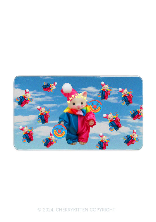 Chat Clown Y2K Desk Mat Cherrykitten