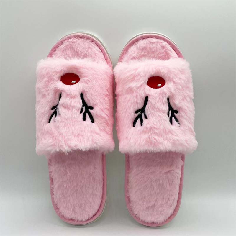 Christmas Elk Plush Slippers