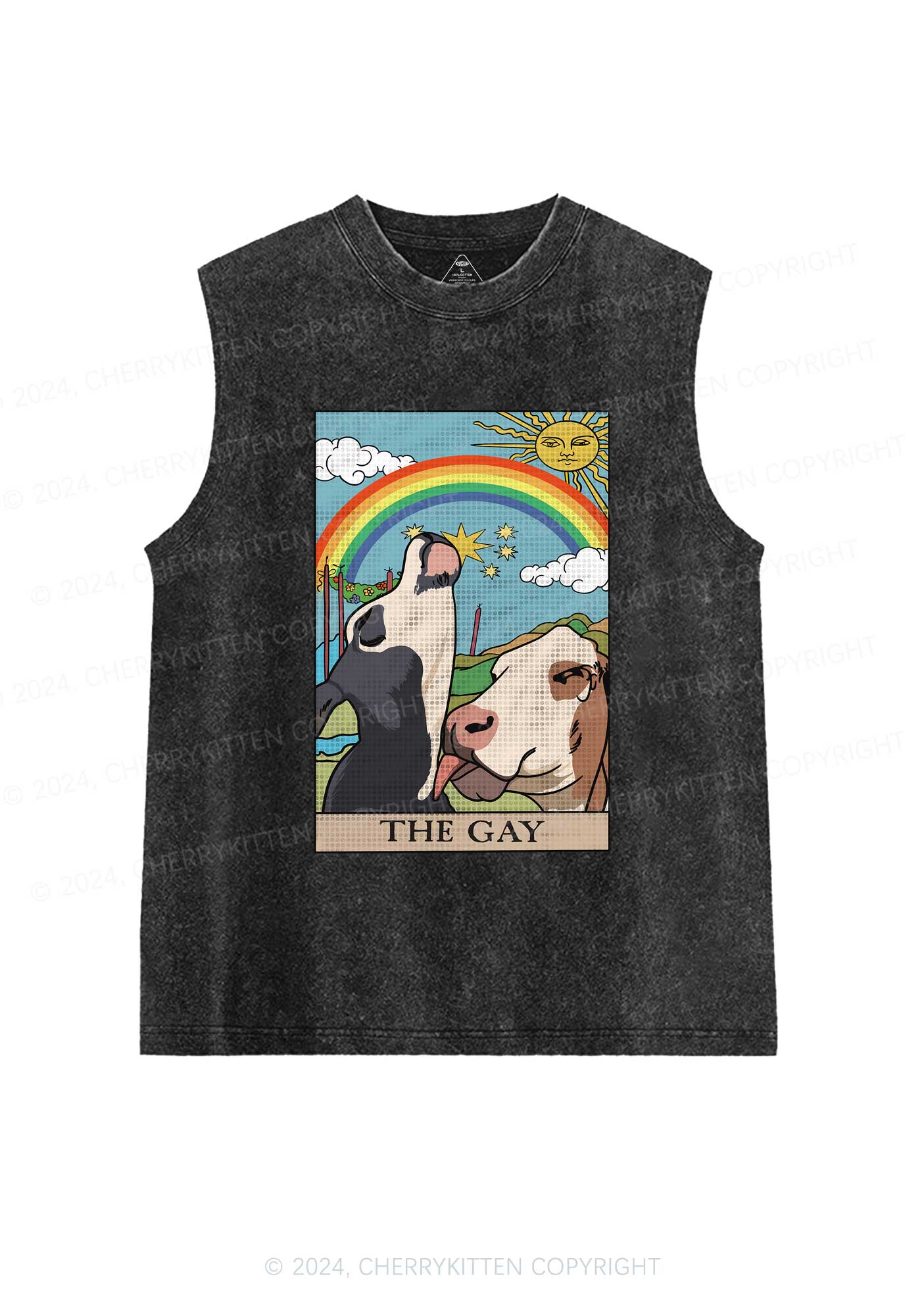 The Gay Y2K Washed Tank Cherrykitten