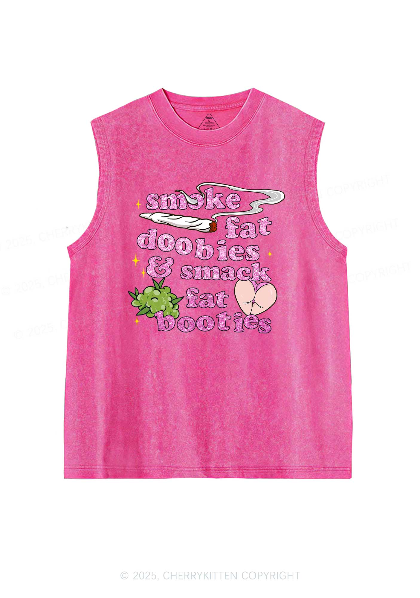 Smoke Fat Dxxbies Y2K Washed Tank Cherrykitten