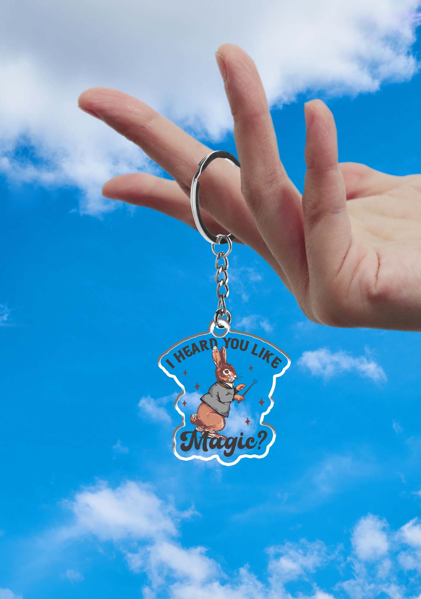 I Heard You Like Magic 1Pc Y2K Keychain Cherrykitten