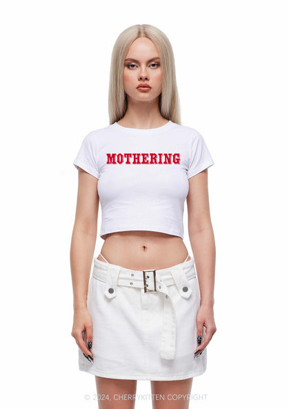 Mothering Y2K Baby Tee Cherrykitten