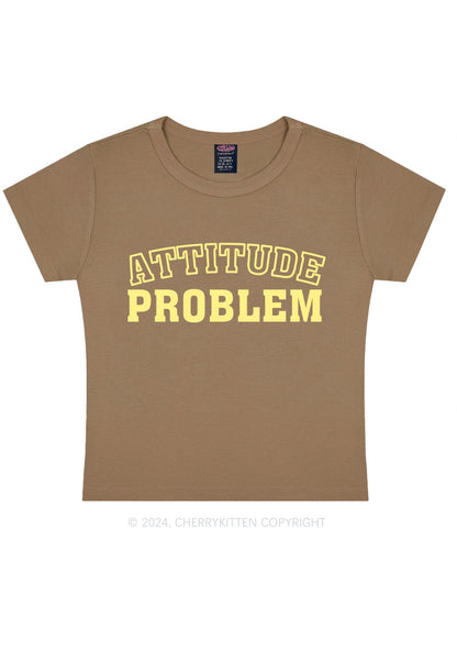 Attitude Problem Y2K Baby Tee Cherrykitten