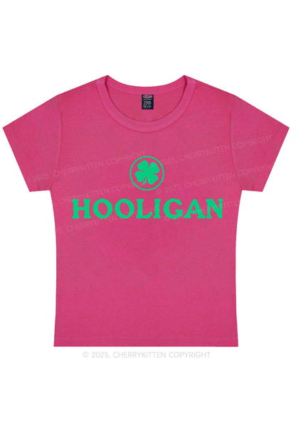 Irish Hooligan St Patricks Y2K Baby Tee Cherrykitten