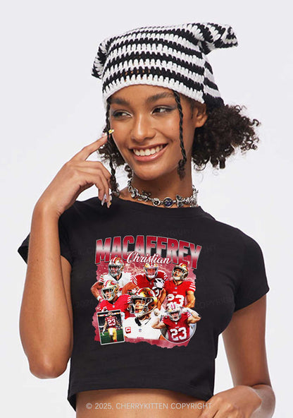 Red Christian Y2K Super Bowl Baby Tee Cherrykitten