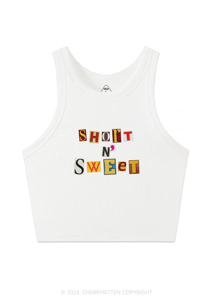 Short N Sweet Y2K Crop Tank Top Cherrykitten