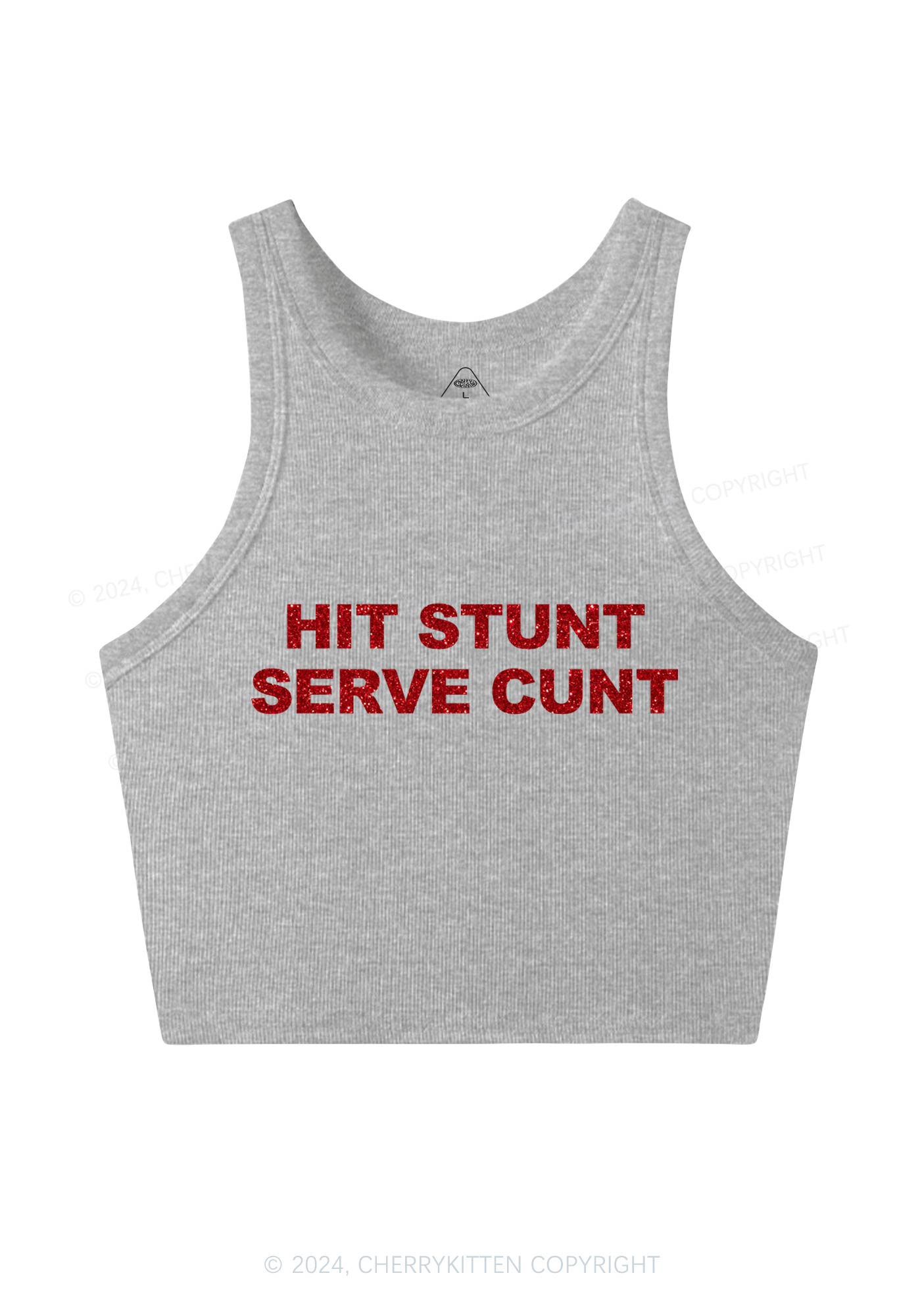 Hit Stunt Y2K Crop Tank Top Cherrykitten