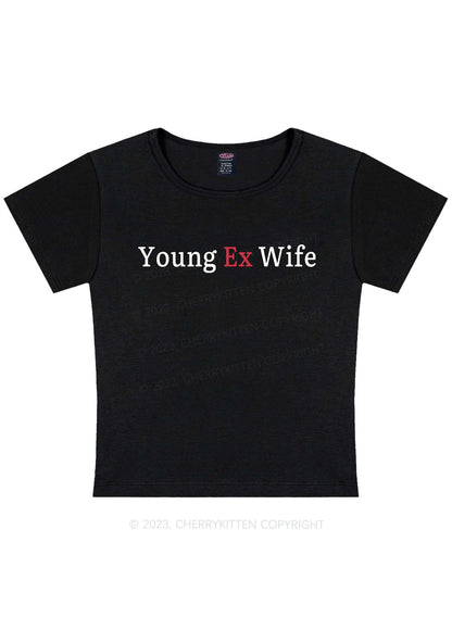 Young Ex Wife Y2K Baby Tee Cherrykitten