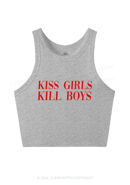 Kiss Girls Y2K Crop Tank Top Cherrykitten