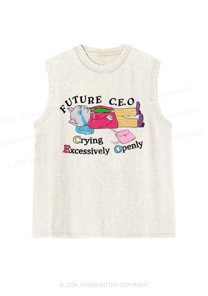 Future CEO Y2K Washed Tank Cherrykitten