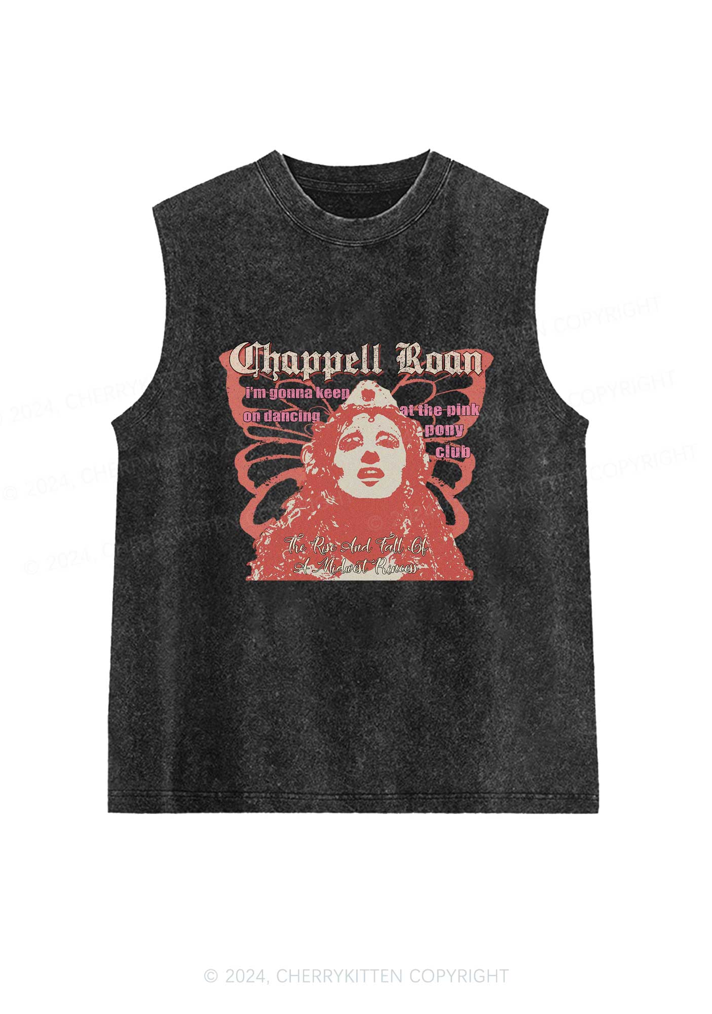 Princess Rise And Fall Y2K Washed Tank Cherrykitten