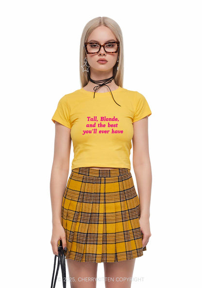 Best Tall Blonde Y2K Baby Tee Cherrykitten