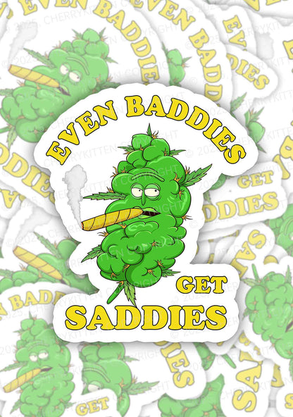 Baddie Smoker 1Pc Y2K Sticker Cherrykitten