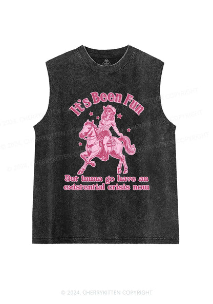 Cowgirl Existential Crisis Y2K Washed Tank Cherrykitten