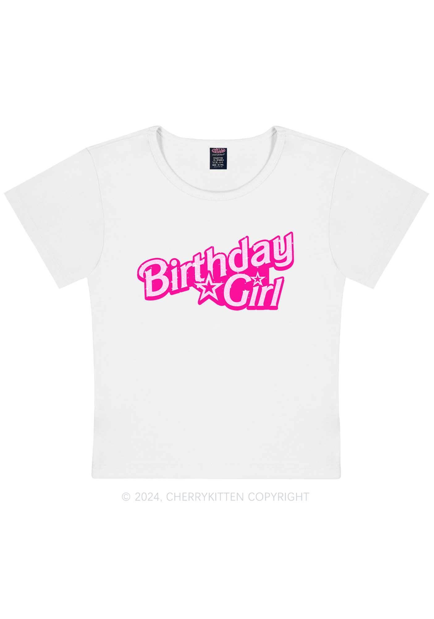 Curvy Barb Birthday Girl Y2K Baby Tee Cherrykitten