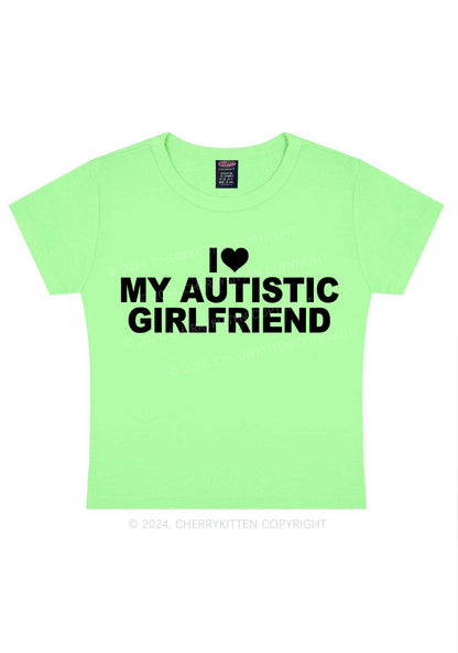 I Love My Autistic GF Y2K Valentine's Day Baby Tee Cherrykitten