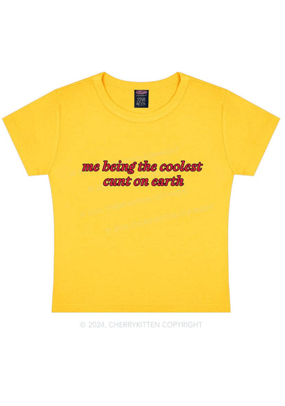 Coolest Cxnt On Earth Y2K Baby Tee Cherrykitten