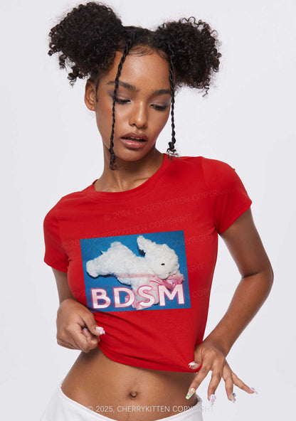 BDSM Goat Y2K Baby Tee Cherrykitten