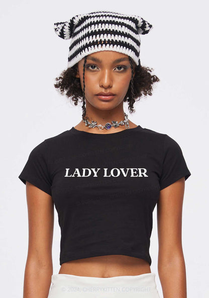 Lady Lover Y2K Baby Tee Cherrykitten