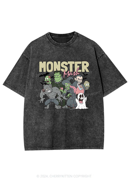 Halloween Monster Y2K Washed Tee Cherrykitten