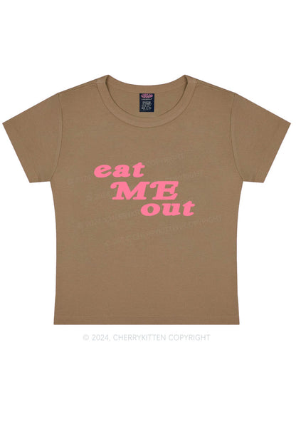 Eat Me Out Y2K Baby Tee Cherrykitten