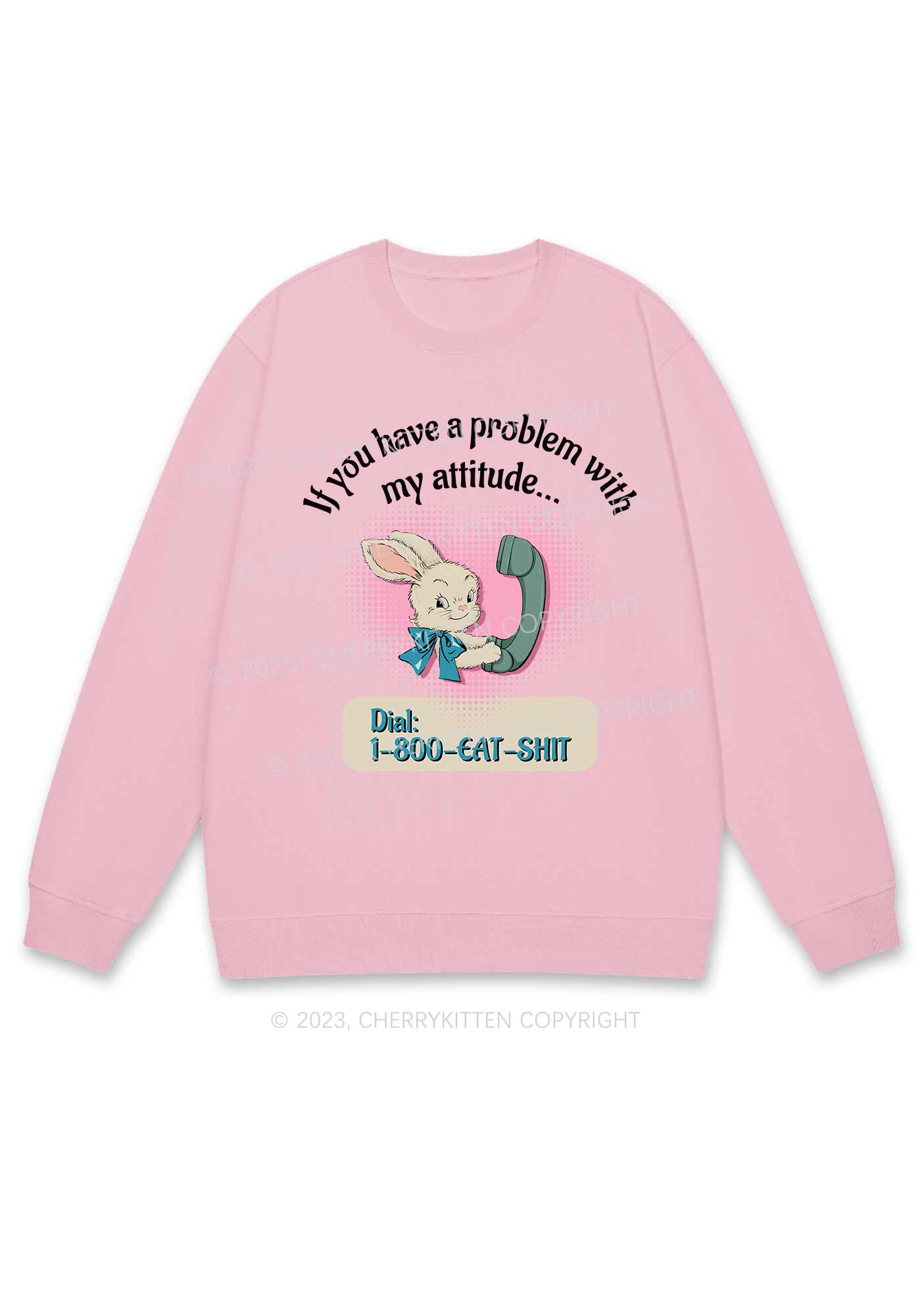 You Have A Problem Y2K Sweatshirt Cherrykitten