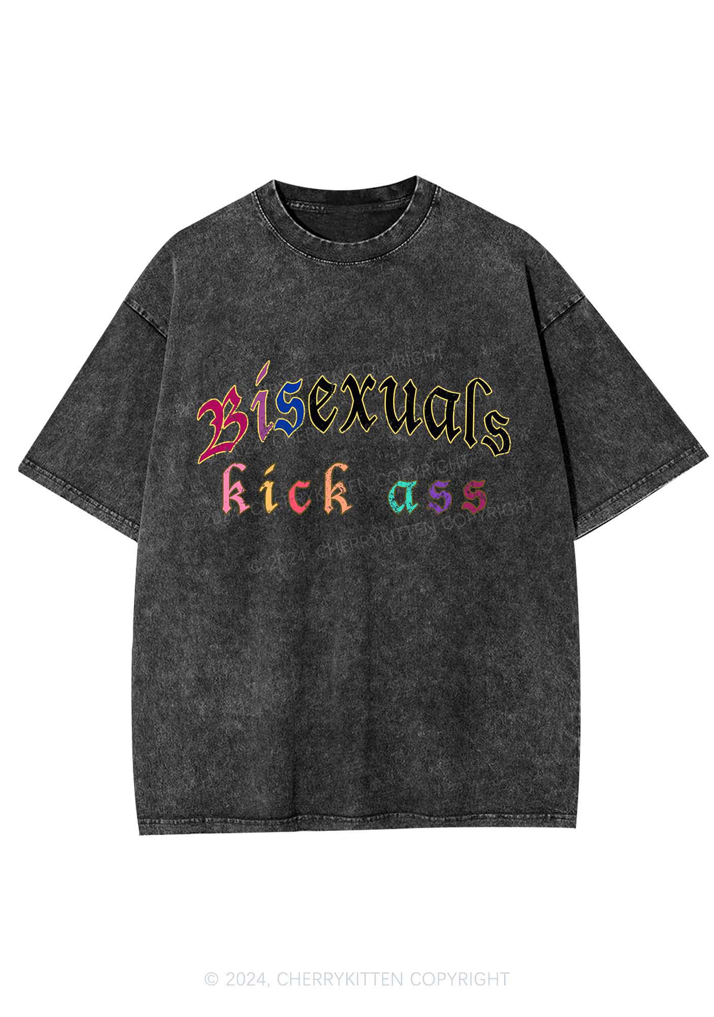 Bisexuals Kick Axx Y2K Washed Tee Cherrykitten