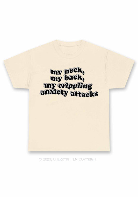 My Crippling Anxiety Attacks Y2K Chunky Shirt Cherrykitten