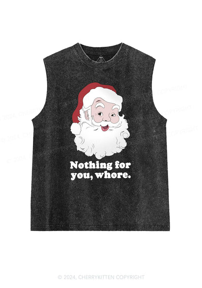 Christmas Nothing For You Y2K Washed Tank Cherrykitten