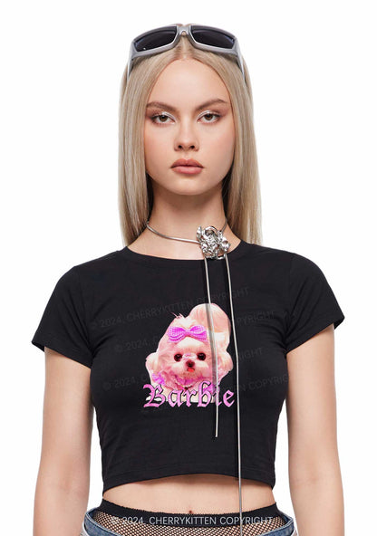 Pretty Dog Y2K Baby Tee Cherrykitten