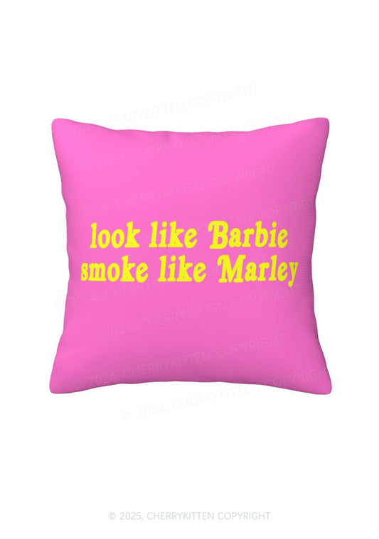 Smoke Like Marley Y2K Throw Pillow Cover Cherrykitten