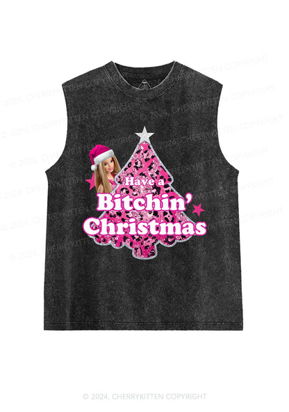 Christmas Bxxchin Y2K Washed Tank Cherrykitten